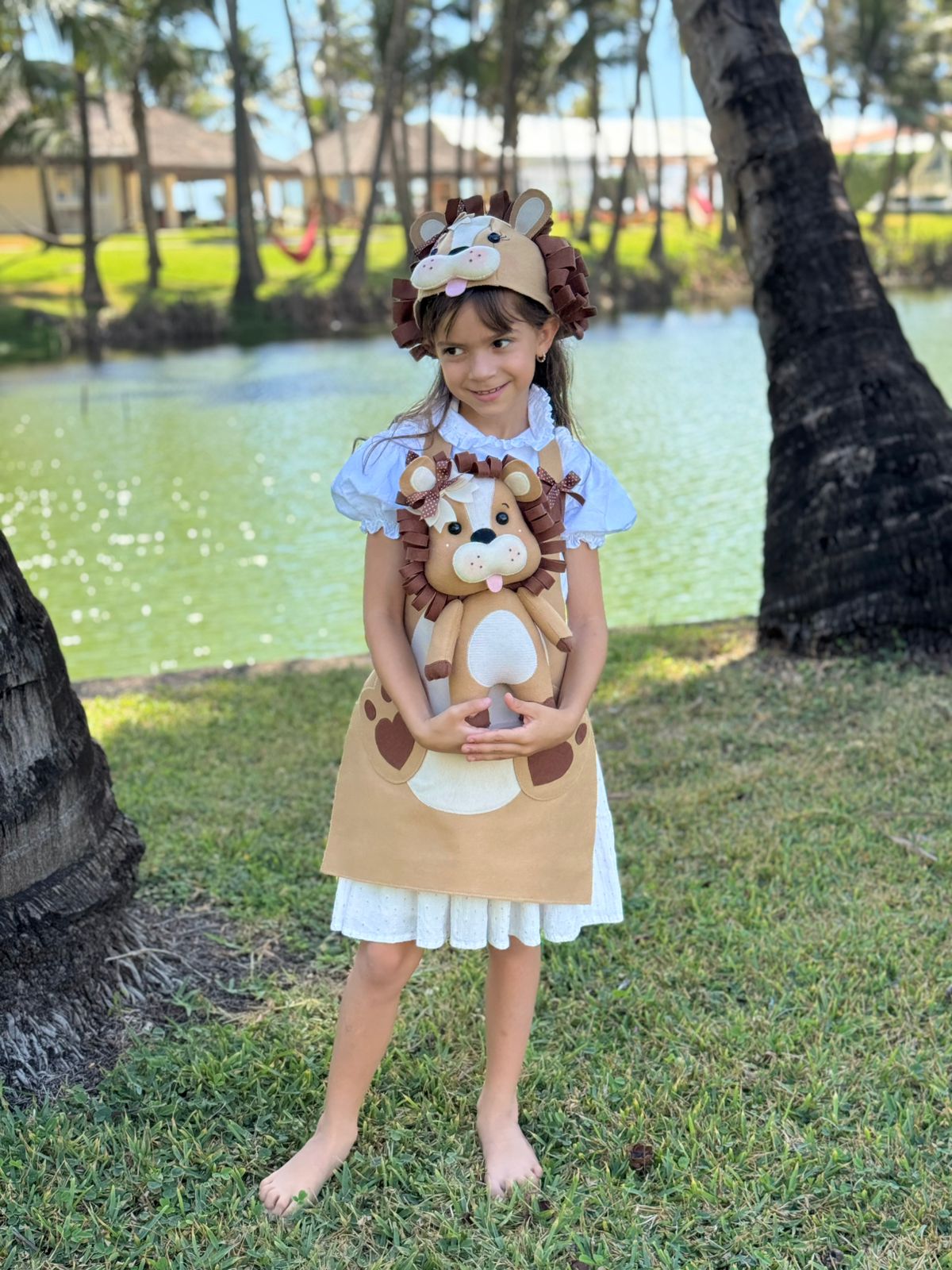 Molde - Kit Avental + Touca Leão