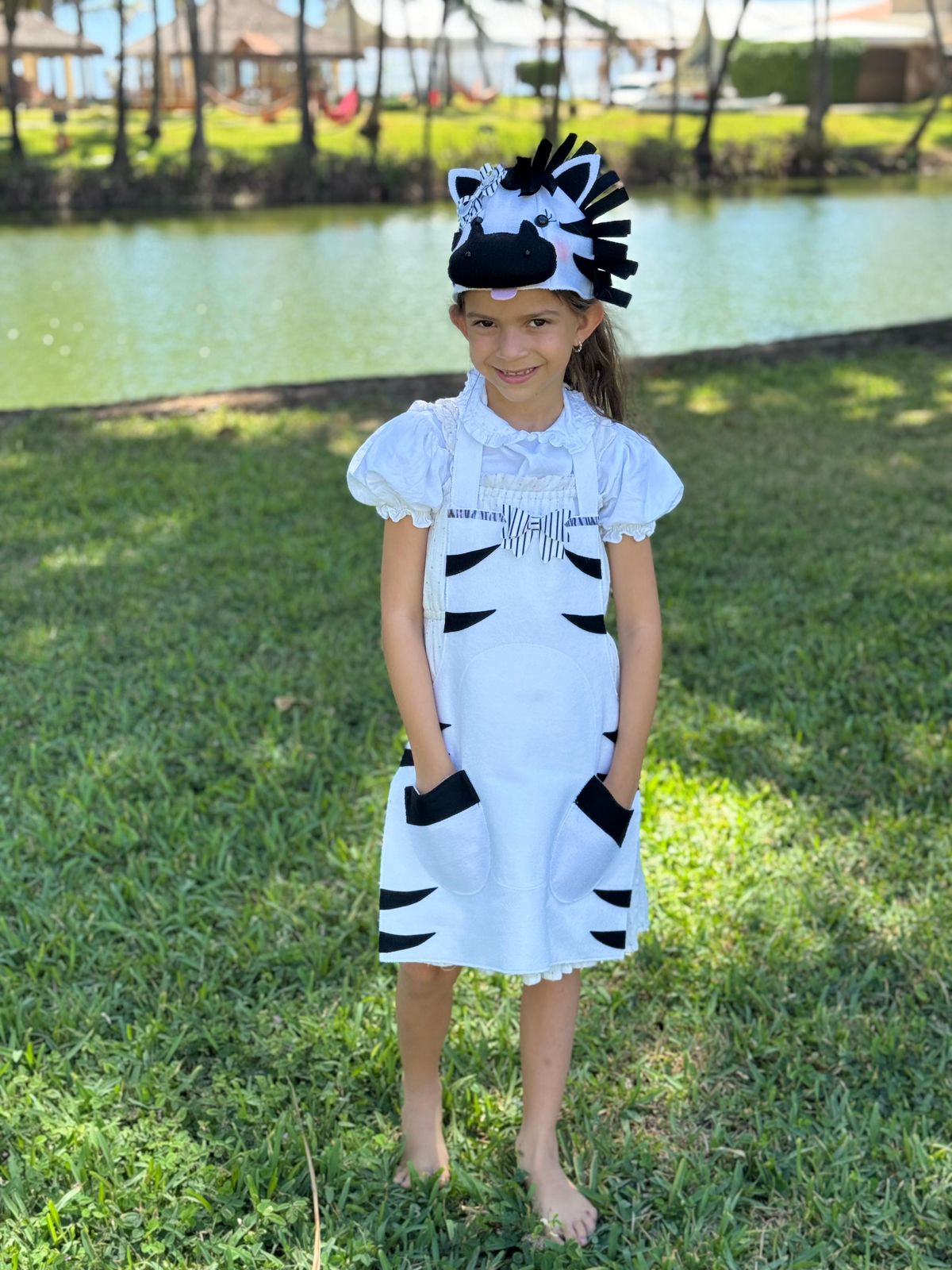 Molde - Kit Avental + Touca Zebra