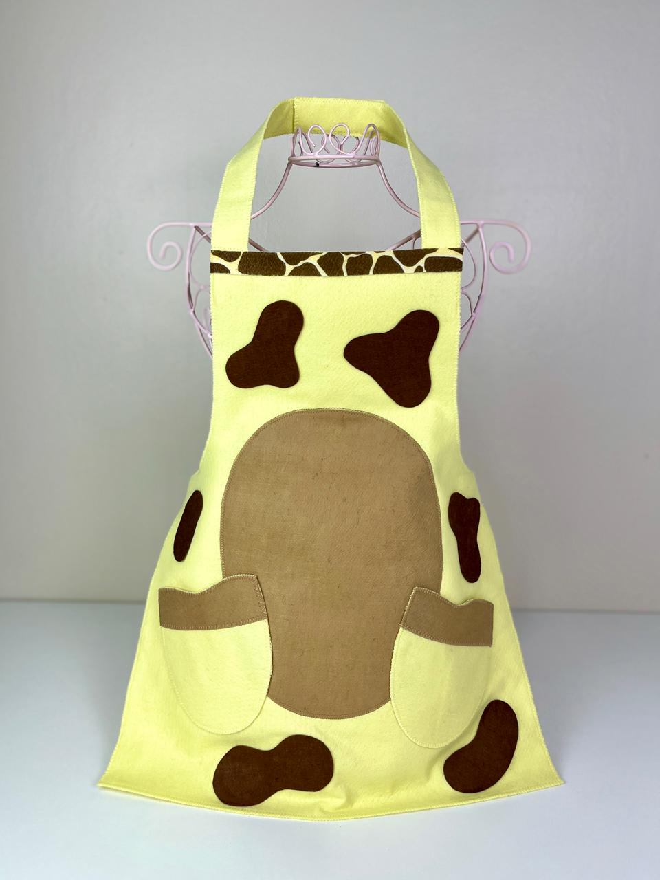 Molde - Kit Avental + Touca Girafa