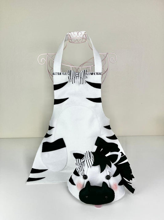 Molde - Kit Avental + Touca Zebra