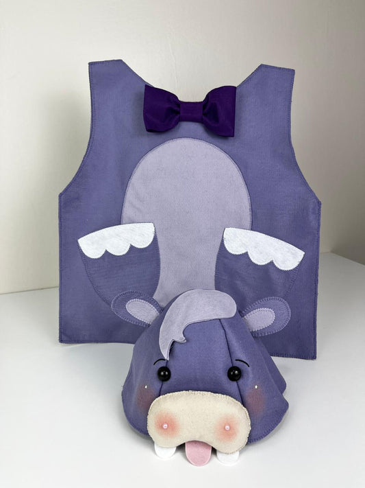 Molde - Kit Colete + Touca Hipopótamo