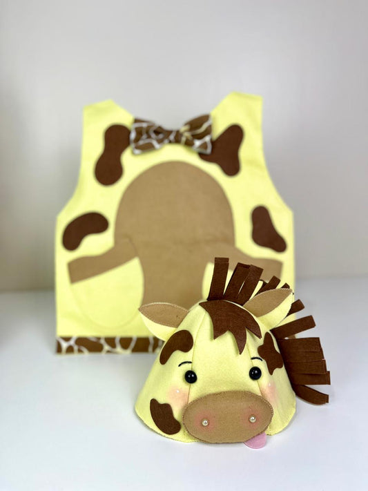 Molde - Kit Colete + Touca Girafa