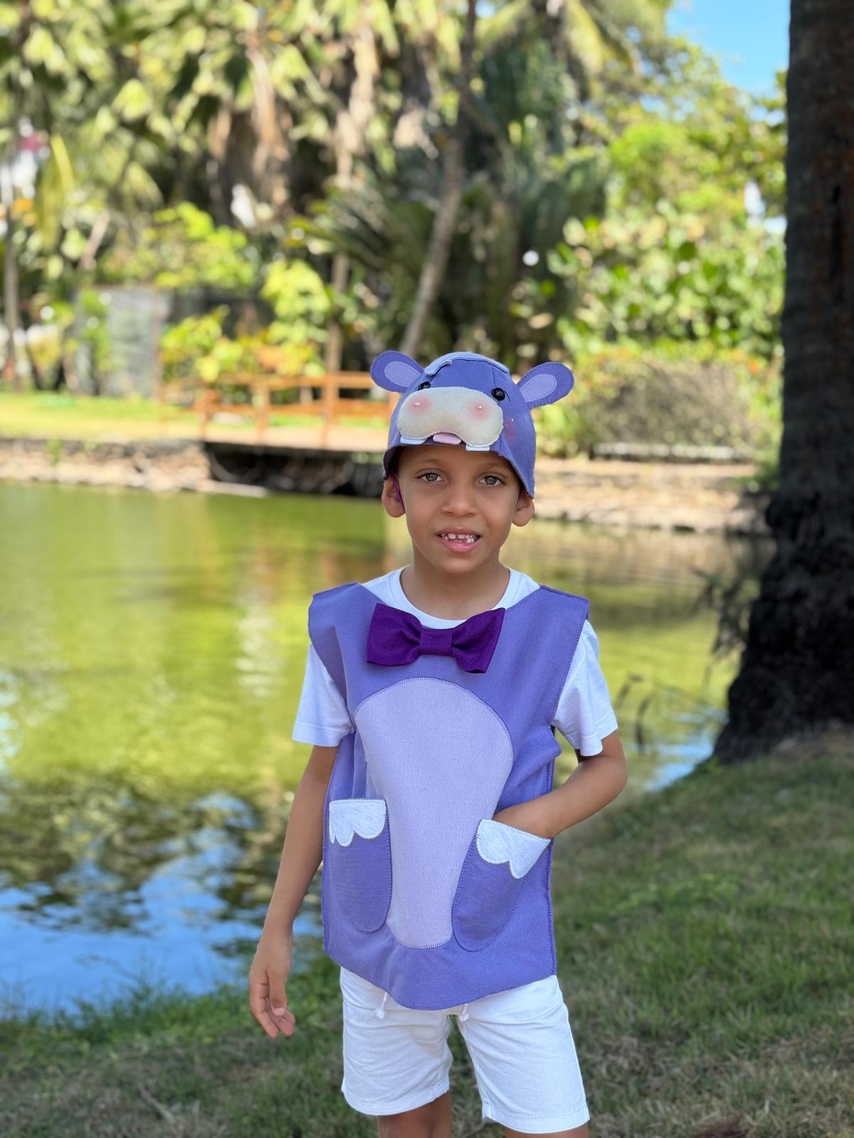 Molde - Kit Colete + Touca Hipopótamo