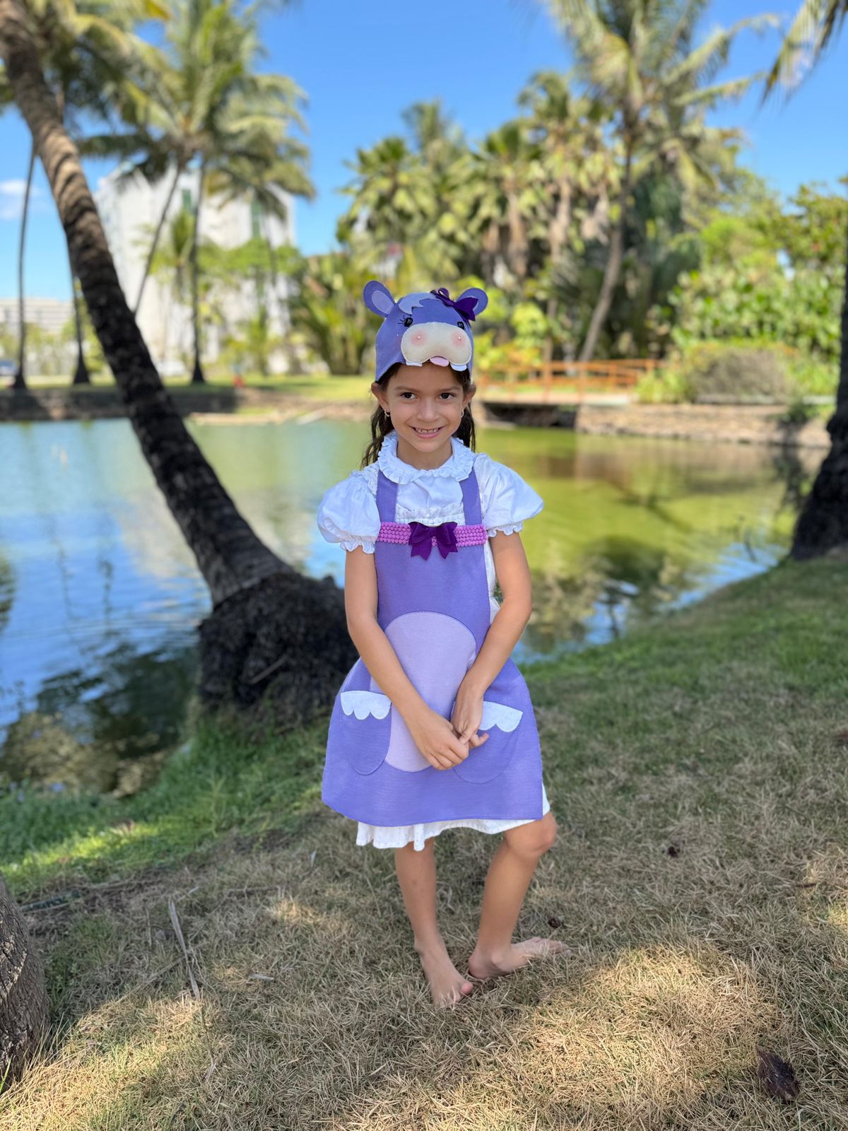 Molde - Kit Avental + Touca Hipopótamo