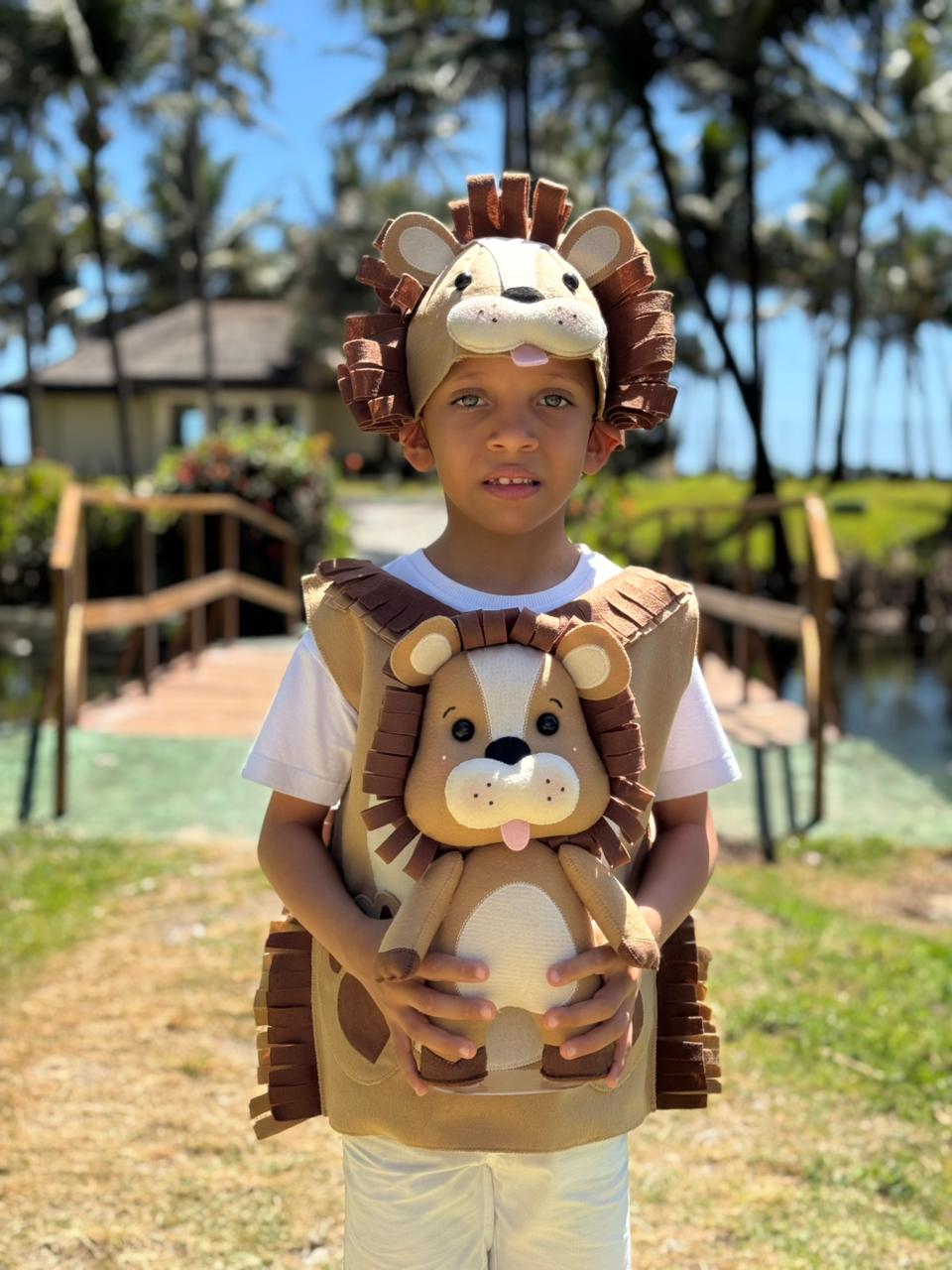 Molde - Kit Colete + Touca Leão