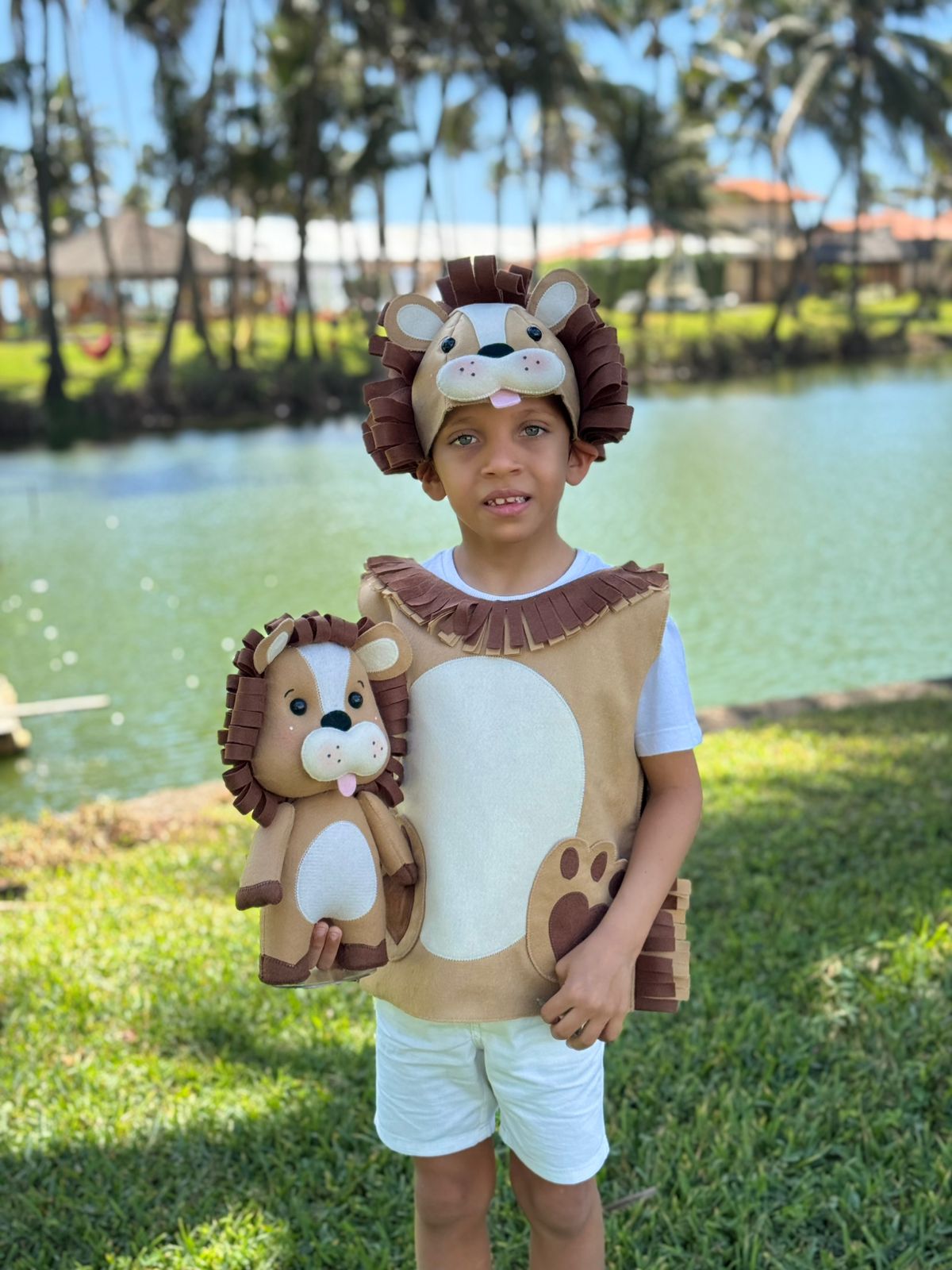 Molde - Kit Colete + Touca Leão